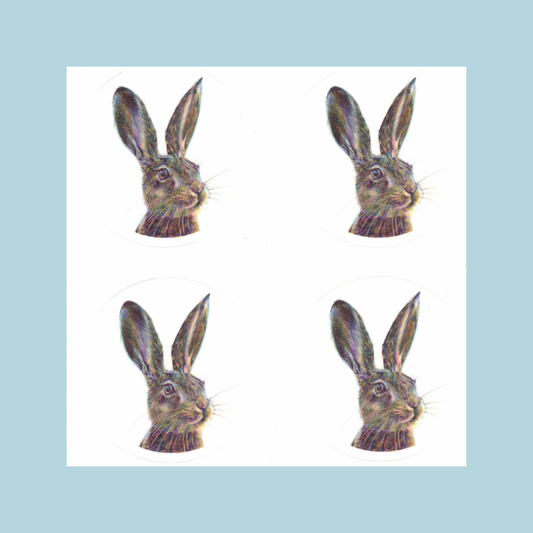 Deko-Sticker "Hasenkopf"